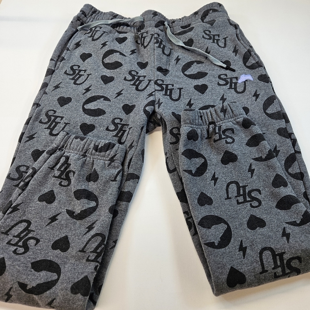 Alex’s stupid Studio STU Sweatpants Size Large Gray And Black A.S.S - Picture 4 of 9